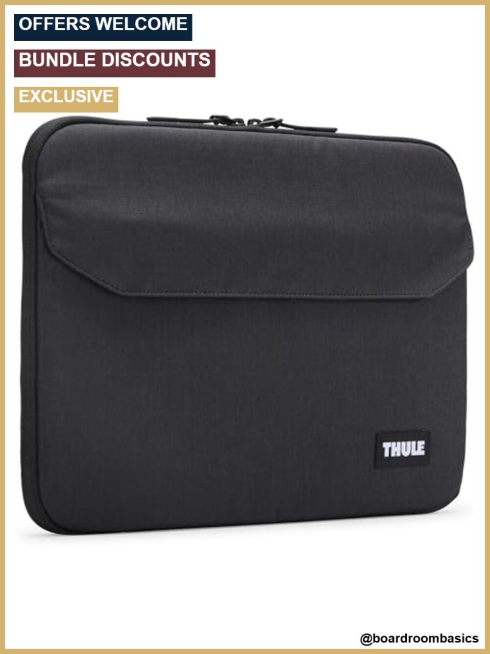 Thule Lithos Laptop Sleeve for MacBook Air 15" Padded YKK Zippers Water